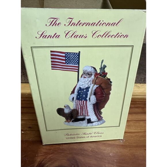 Vintage International Santa Claus Collection Patriotic American Santa In Box - Picture 6 of 7